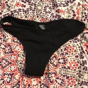 Size small black bikini bottoms